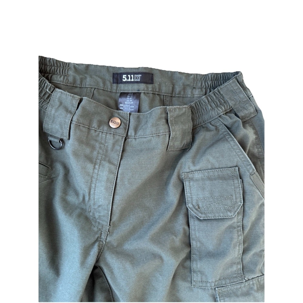 5.11 Tactical Taclite Sz‎ 8 Pants Womens Green Lightweight Ripstop Cargo Utility
